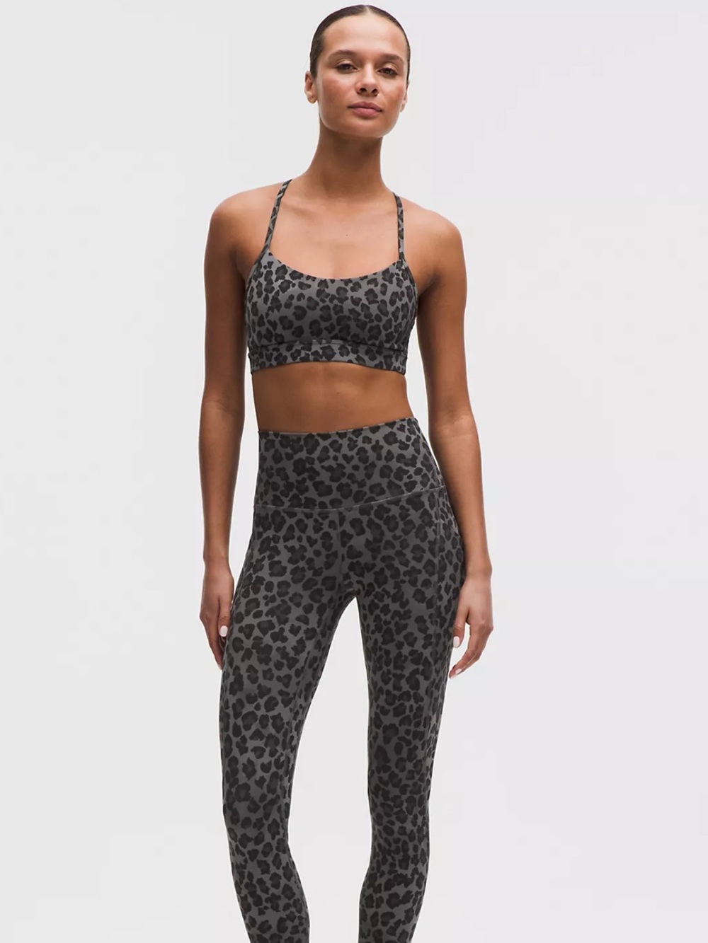 Lululemon true leopard black multi leggings classic buttery style